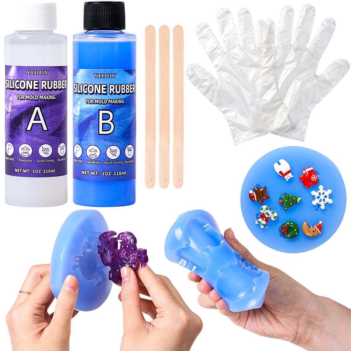 Soap Making Kit - 118ml/296ml siliconen mal maakset voor DIY