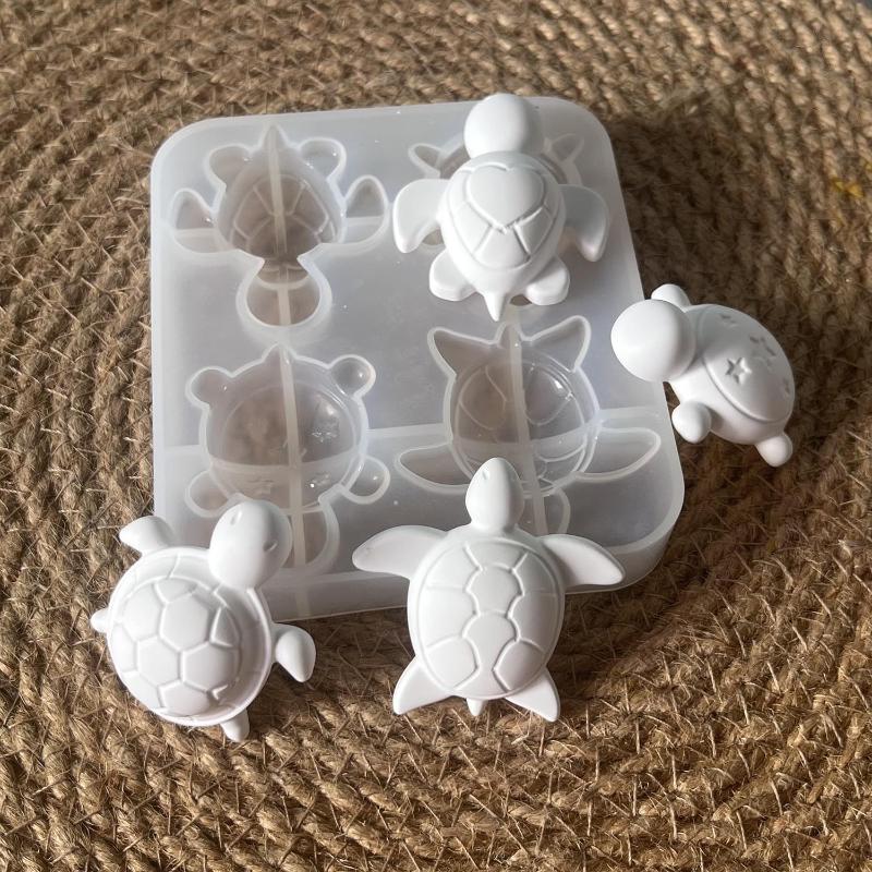 Soap Making Kit - Vier Schildpadden Gips Siliconen Mallen DIY