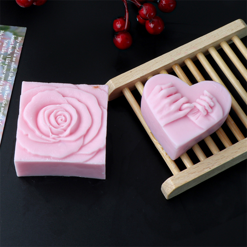 Soap Making In Home - Hartvormige roos siliconen zeepvorm, DIY handgemaakte