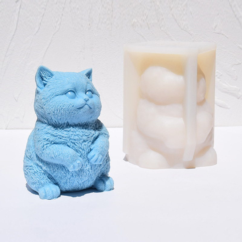 3D Fat Cat siliconen kaarsvorm - Soap Making Animal Fat recensie en prijs