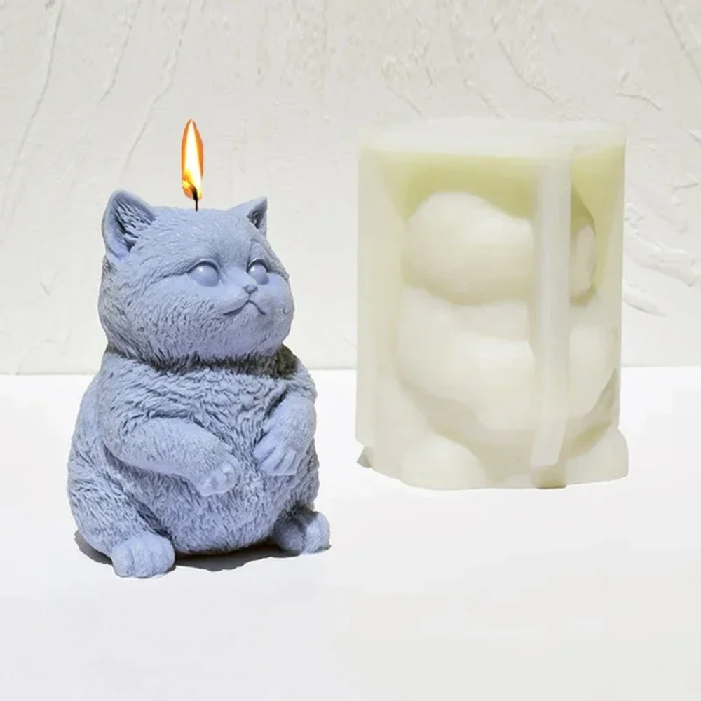 3D Fat Cat Aromatherapie Kaars - Soap Making Animal Fat recensie en prijs