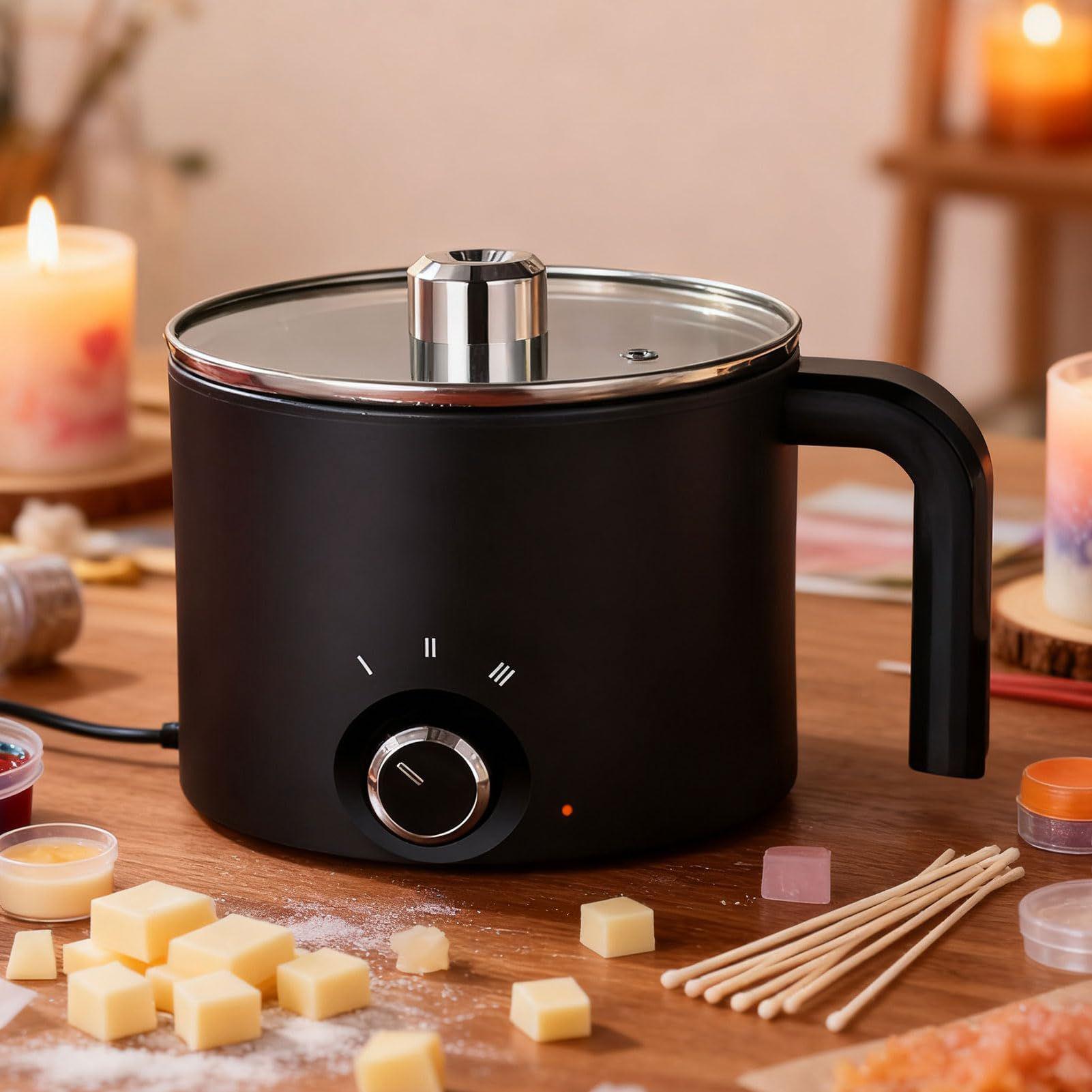 Kaarswas smeltpot 1,5L grote r - Soap Making Kit recensie en prijs