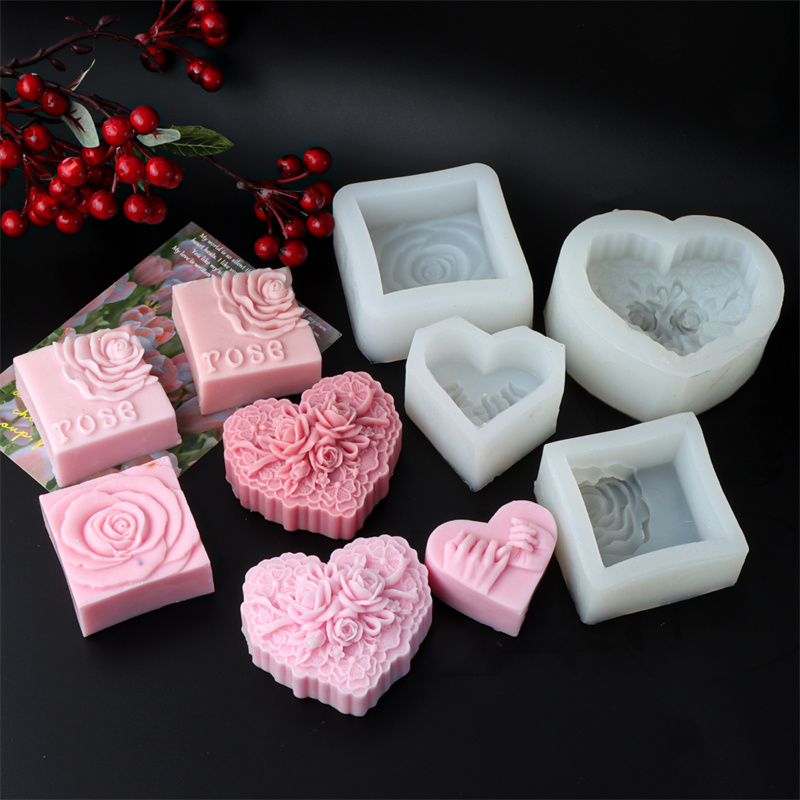 Hartvormige roos siliconen zee - Soap Making In Home recensie en prijs
