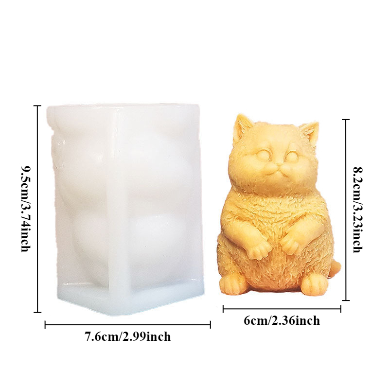 DIY Staande Dikke Kat Silicone - Soap Making Animal Fat recensie en prijs