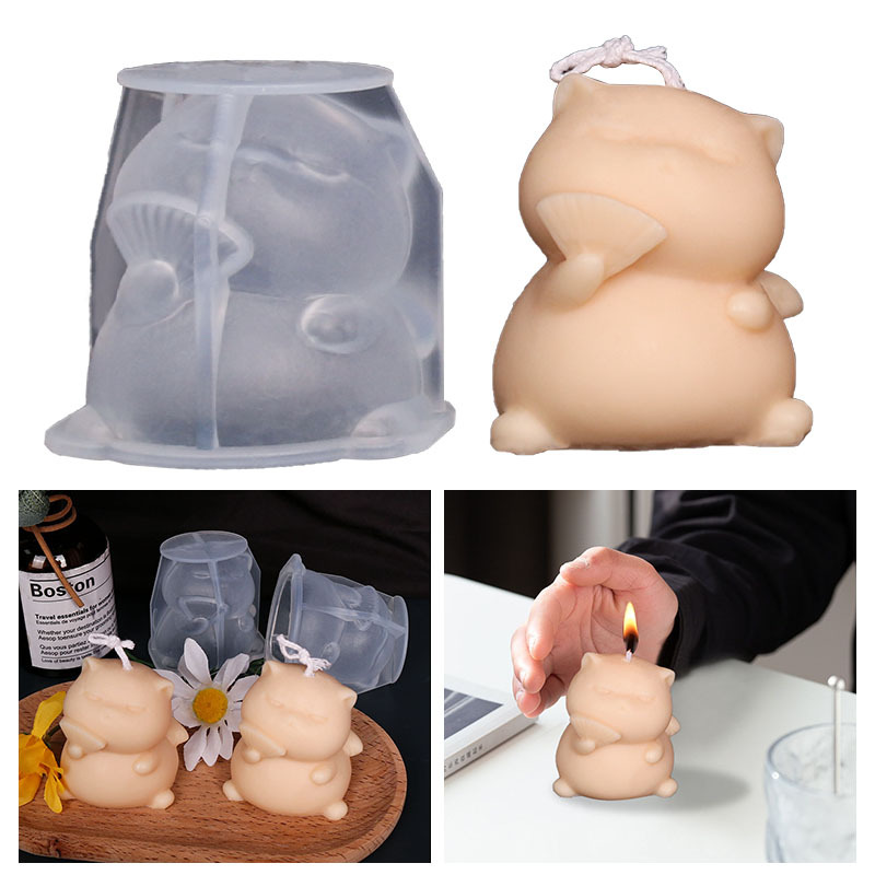 Schattige Dikke Kat Siliconen  - Soap Making Animal Fat recensie en prijs