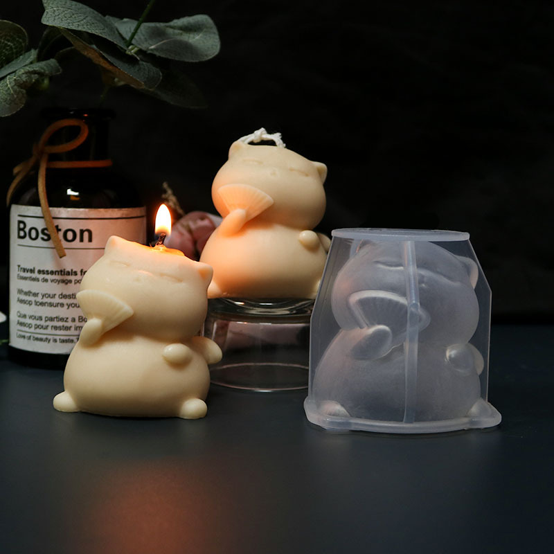 Schattige Dikke Kat Siliconen  - Soap Making Animal Fat recensie en prijs