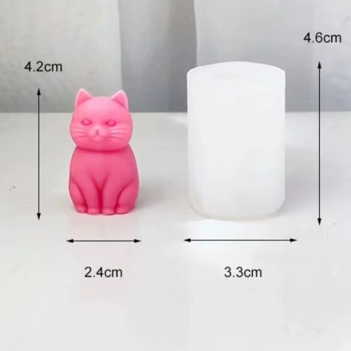 3D dikke kat dierlijke silicon - Soap Making Animal Fat recensie en prijs