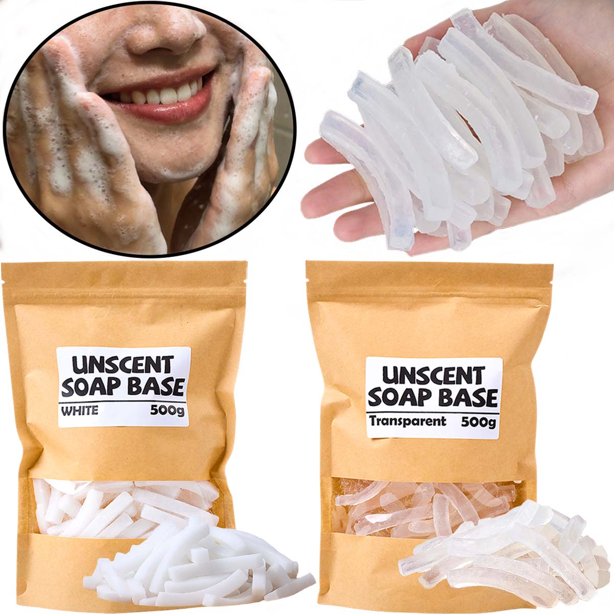 500g Transparante Witte Kleur  - Soap Making Foam recensie en prijs