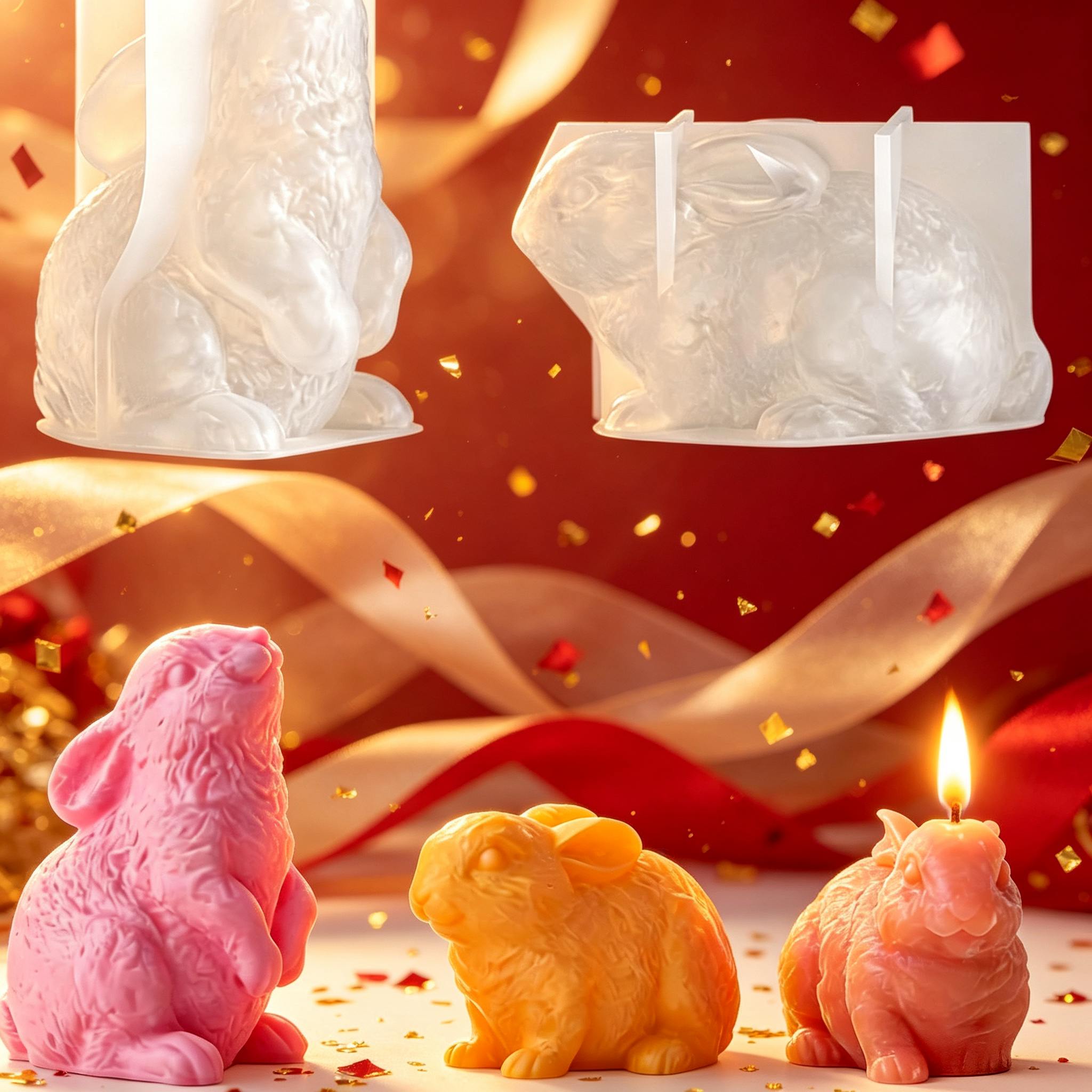 3D Konijnen Siliconen Kaarsenm - Soap Making In Home recensie en prijs